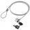 Cable antirrobo Techly 106060 1,4 m 2 llaves Plata