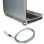 Cable antirrobo Techly 106060 1,4 m 2 llaves Plata