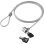 Cable antirrobo Techly 106060 1,4 m 2 llaves Plata