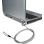 Cable antirrobo Techly 106060 1,4 m 2 llaves Plata