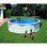 Piscina smontabile GRE KITPR453 Rotonda Acciaio Zincato Ø4.80 x 1.22 m Liner PVC Filtro Cartuccia Scala Sicurezza