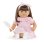 Bambola Corolle Julie 36 cm Capelli Castani Lunghi Pennello Occhi Dormienti