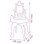 Smoby Disney Princess Tovaglia Bimbi 2 In 1 con Panchina, Specchio Ovale Regolabile, 3 Cassetti e +10 Accessori Rosa e Bianco