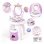 Smoby Disney Princess Tovaglia Bimbi 2 In 1 con Panchina, Specchio Ovale Regolabile, 3 Cassetti e +10 Accessori Rosa e Bianco