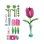 Kit di artigianato per bambini Clementoni Create Your Flowers Tulipano 2 fiori
