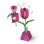 Kit di artigianato per bambini Clementoni Create Your Flowers Tulipano 2 fiori