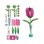 Kit di artigianato per bambini Clementoni Create Your Flowers Tulipano 2 fiori