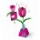 Kit di artigianato per bambini Clementoni Create Your Flowers Tulipano 2 fiori