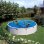 Piscine démontable Gre Kitpr358 3,70 m structure acier liner azul filtre sable
