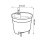 Insert auto-arrosage Elho Self-watering Insert 21 Living Noir 21 cm 4 L