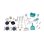 Cucina da gioco 2 in 1 Smoby Tefal Cuisine Clean con 36 accessori e suoni elettronici