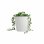 Macetero Artevasi San Remo 30 cm Blanco Plástico Mate Interior Exterior