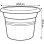 Maceta Elho Green Basics 45 cm Mild Terra Plastique Recyclé Drainage Empilable