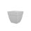 Pot Carré Artevasi Capri Campana Blanc 37x37 cm Résistant Gel Extérieur Drainage