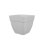 Pot Carré Artevasi Capri Campana Blanc 37x37 cm Résistant Gel Extérieur Drainage