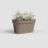 Artevasi Capri Jardinière de Balcon 30x60x30 cm 26,8 L Gris Taupe Plastique UV