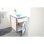 Cabinet Litière Kerbl Ida Blanc/Bleu 58 x 45 x 60 cm Bandelette Amovible