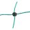 Malla de proteção para aves Kerbl 50 m x 106 cm verde não electrificável