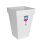 Jardinière carrée haute Elho Loft Urban 30 cm blanc 19L