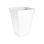 Jardinière carrée haute Elho Loft Urban 30 cm blanc 19L