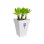 Jardinière carrée haute Elho Loft Urban 30 cm blanc 19L