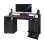 Scrivania Gaming Parisot 152cm Pannelli Truciolari Nero LED Telecomando