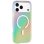 Custodia ibrida Bigben Connected TPU + PC iridescente antishock MagSafe iPhone 17 Pro Max