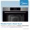 Horno Multifunción Midea 70L 60cm Negro con Conectividad y Grill con guías telescópicas