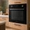 Horno Multifunción Midea 70L 60cm Negro con Conectividad y Grill con guías telescópicas