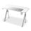 Mesa Gaming Drift 120cm Tabuleiro Fibra Branco com Tapete e Suporte