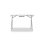 Mesa Gaming Drift 120cm Pannello in Fibra Bianco con Tappetino e Supporto