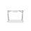 Mesa Gaming Drift 120cm Pannello in Fibra Bianco con Tappetino e Supporto