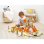 Ecoiffier Abrick 1350 Baril Circuit Tp Set De Juego De Construcción Para Mini Ciudad, A Partir De 18 Meses, Cubeta Con Tapa-base Y Accesorios, Plástico, Beige/crema
