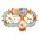 Ecoiffier Abrick 1350 Baril Circuit Tp Set De Juego De Construcción Para Mini Ciudad, A Partir De 18 Meses, Cubeta Con Tapa-base Y Accesorios, Plástico, Beige/crema