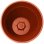 Pot Rond EDA Osaka Terracotta Orange Ø50 cm 56 L Polypropylène Réservoir d'Eau Résistant UV et Gel