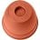 Pot Rond EDA Osaka Terracotta Orange Ø50 cm 56 L Polypropylène Réservoir d'Eau Résistant UV et Gel