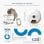 Catit Pixi Smart Distributore Automatico Gatto Display Táctil LCD Wi-Fi 6 Razioni