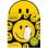 Tapete de rato Mustard Happy Face antiderrapante 240 x 200 mm