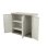 Armario Bajo 3 Puertas , 105 X 44 X 88 Cm , Beige , Incluye 2 Baldas Regulables