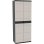 Armario Escobero Titanium – Mueble Auxiliar Con 2 Puertas Y Estantes Regulables , 70 X 44 X 176 Cm