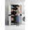 Armario Escobero Titanium – Mueble Auxiliar Con 2 Puertas Y Estantes Regulables , 70 X 44 X 176 Cm