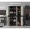 Armario Multiusos De 3 Puertas Con 4 Baldas - 176 X 105 X 41 Cm - Beige / Negro