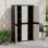 Armario Multiusos De 3 Puertas Con 4 Baldas - 176 X 105 X 41 Cm - Beige / Negro