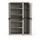 Armario Multiusos Exterior / Interior - 3 Puertas Y 4 Baldas - 176 X 105 X 41 Cm - Beige