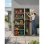 Armario Multiusos Exterior / Interior - 3 Puertas Y 4 Baldas - 176 X 105 X 41 Cm - Beige