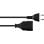Câble d'extension Varia Type C CEE 7/3 2 m Noir