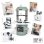 Cocina Infantil de Juguete Smoby Nova Verde con 13 Accesorios