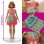 Play-Doh Barbie Floral & Fringe Kreativset mit 28 cm Puppe