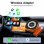 Adaptador inalámbrico Karawan 4 en 1 CarPlay Android Auto USB-C AirPlay MirrorLink Naranja