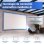 Proyector iggual FullHD 800 Lúmenes 150" Lámpara LCD Smart WiFi 6 BT Portátil + Pantalla